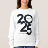 Kerst, vrolijk en helder, vrolijk, modern, retro t trui (Voorkant)