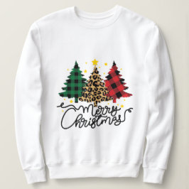 Kerst, vrolijk en helder, vrolijk, modern, retro t trui