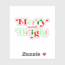Kerst vrolijk en heldere xmas Sticker
