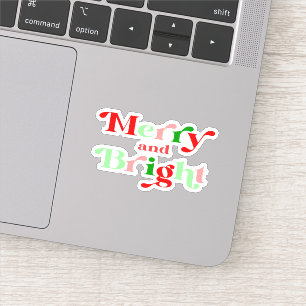 Kerst vrolijk en heldere xmas Sticker