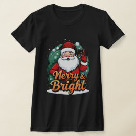 Kerst - "Vrolijk en stralend kerstman" T-shirt
