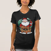 Kerst - "Vrolijk en stralend kerstman" T-shirt (Voorkant)