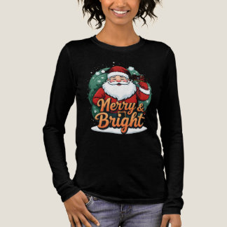 Kerst - "Vrolijk en stralend kerstman" Tri-Blend Shirt