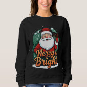 Kerst - "Vrolijk en stralend kerstman" Trui (Voorkant)