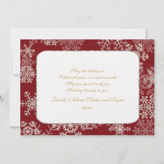 Kerst Vrolijk & Helder Handschrift Foto Feestdagenkaart (Achterkant)