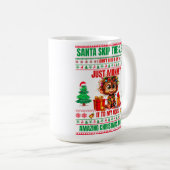 Kerst Vrolijk Kerstcadeau voor Aap Koffiemok (Voorkant rechts)