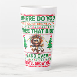 Kerst Vrolijk Kerstcadeau voor Aap Latte Mok