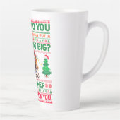 Kerst Vrolijk Kerstcadeau voor Aap Latte Mok (Rechts)