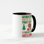 Kerst Vrolijk Kerstcadeau voor Aap Mok (Voorkant rechts)