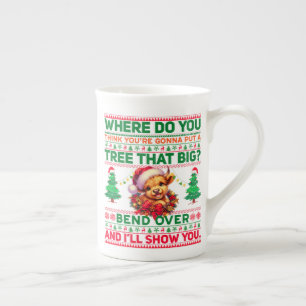 Kerst Vrolijk Kerstcadeau voor Highland Koe Porselein Kop