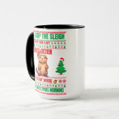 Kerst Vrolijk kerstcadeau voor kerst otter Mok (Voorkant links)