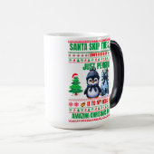 Kerst Vrolijk Kerstcadeau voor Penguin Magische Mok (Voorkant rechts)