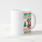 Kerst Vrolijk Kerstcadeau voor pinguïns Grote Koffiekop (Voorkant rechts)