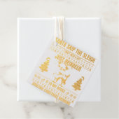 Kerst Vrolijk Kerstcadeau voor rendieren Bedankjes Labels (Met doos)