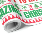 Kerst Vrolijk Kerstcadeau voor rendieren Cadeaupapier (Rol Hoek)