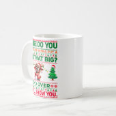 Kerst Vrolijk Kerstcadeau voor rendieren Koffiemok (Voorkant links)