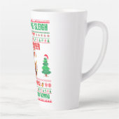 Kerst Vrolijk Kerstcadeau voor rendieren Latte Mok (Rechts)