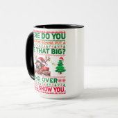 Kerst Vrolijk Kerstcadeau voor rendieren Mok (Voorkant links)