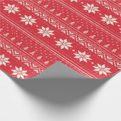 Kerst Vrolijk Kerstfeest Kerstboom Cadeaupapier (Hoek)