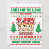 Kerst Vrolijk Kerstfeest voor cadeau rendieren (Achterkant)