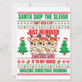 Kerst Vrolijk Kerstfeest voor cadeau rendieren (Voorkant)