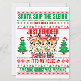 Kerst Vrolijk Kerstfeest voor cadeau rendieren