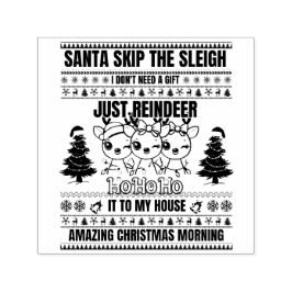 Kerst Vrolijk Kerstfeest voor cadeau rendieren Zelfinktende Stempel