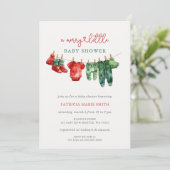 Kerst Vrolijk klein Baby shower Genderneutraal Kaart (Staand voorkant)