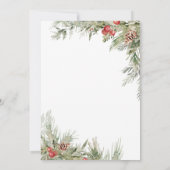 Kerst Vrolijk klein Baby shower Kaart (Achterkant)