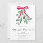 Kerst Vrolijk klein Baby shower Kaart (Voorkant)
