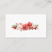 Kerst Vrolijk Klein Baby shower Luier Raffle Informatiekaartje (Achterkant)