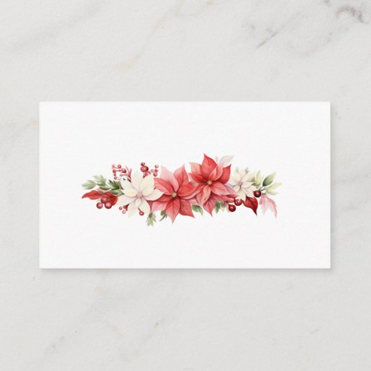 Kerst Vrolijk Klein Baby shower Luier Raffle Informatiekaartje (Achterkant)