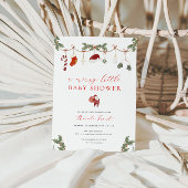 Kerst Vrolijk Klein Baby shower Uitnodiging