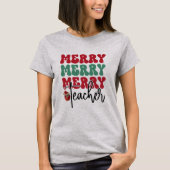 Kerst Vrolijk Leraar Shirt (Voorkant)