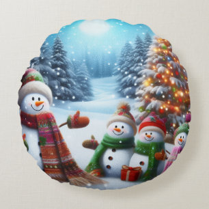 Kerst Vrolijk Rond Kussen