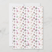 Kerst VROLIJKE FEESTDAGEN Foto Waterverf Feestdagenkaart (Achterkant)