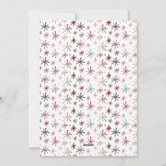 Kerst VROLIJKE FEESTDAGEN Foto Waterverf Feestdagenkaart (Achterkant)