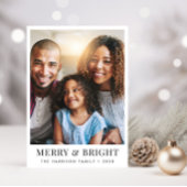 Kerst vrolijke heldere foto feestdagenkaart