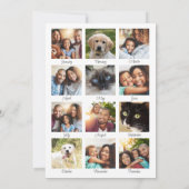 Kerst vrolijke heldere foto feestdagenkaart (Achterkant)