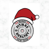 Kerst vrolijke kerstmis en gezonde nieuwjaarskaart bedankkaart