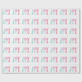 Kerst VROLIJKE kleurrijke pastel Cadeaupapier (Vlak)