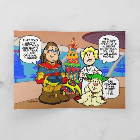 Kerst vs Kerst Kaart (Binnen)