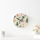 Kerst - Vul je huis - Muurklok Ronde Klok (Huis)