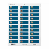 Kerst Vuurtoren Adreslabels Etiket (Full Sheet)