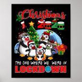 Kerst, waar we in Lockdown Pengui waren Poster (Voorkant)