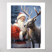 Kerst Wallart kaarten geschenken sticker servies Poster (Voorkant)