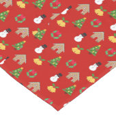 Kerst wallpaper patroon achtergrond geschenken roo korte tafelloper (Hoek)