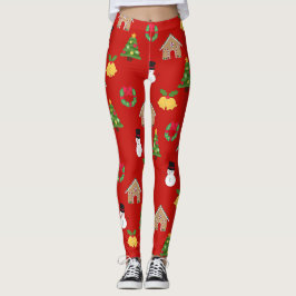 Kerst wallpaper patroon achtergrond geschenken roo leggings