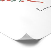 Kerst Wanddecoratie Poster (Hoek)