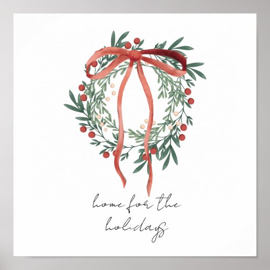 Kerst Wanddecoratie Poster (Voorkant)